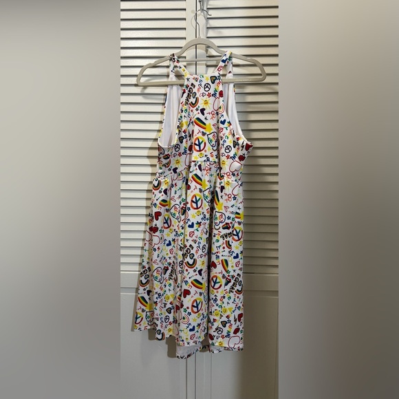 Torrid Pride Print Skater Dress Rainbow Peace Equality SOLD OUT!! - Picture 3 of 6